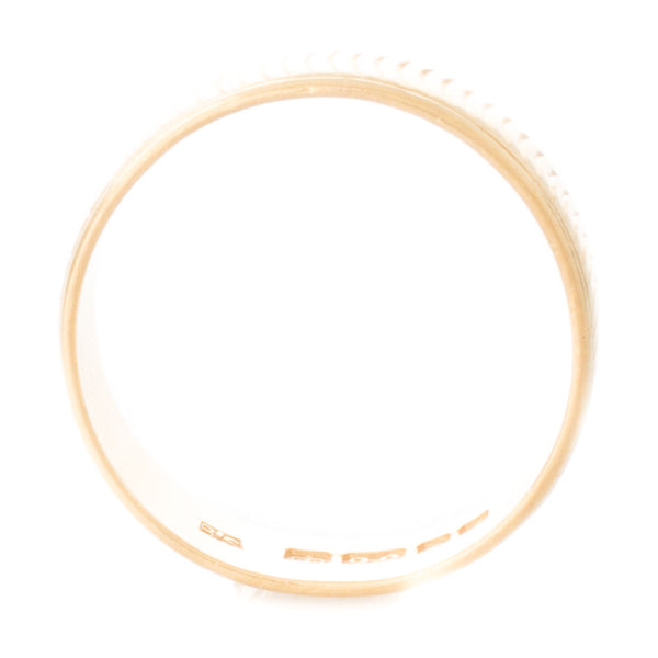 Patterned Gold Wedding Band Rutherford