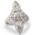 Plaque Ring Pear Shape Diamonds
