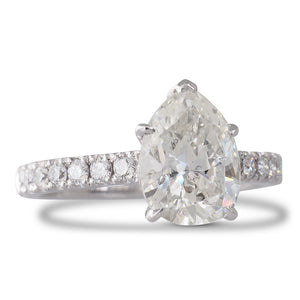 1.83ct Pear Shape Diamond Ring