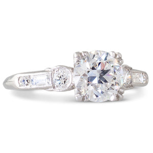 Art Deco 1.13ct Diamond Ring