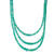 Triple Strand of Emerald Beads