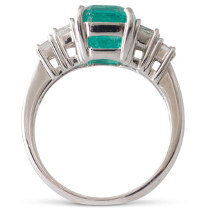 Emerald and Diamond Ring