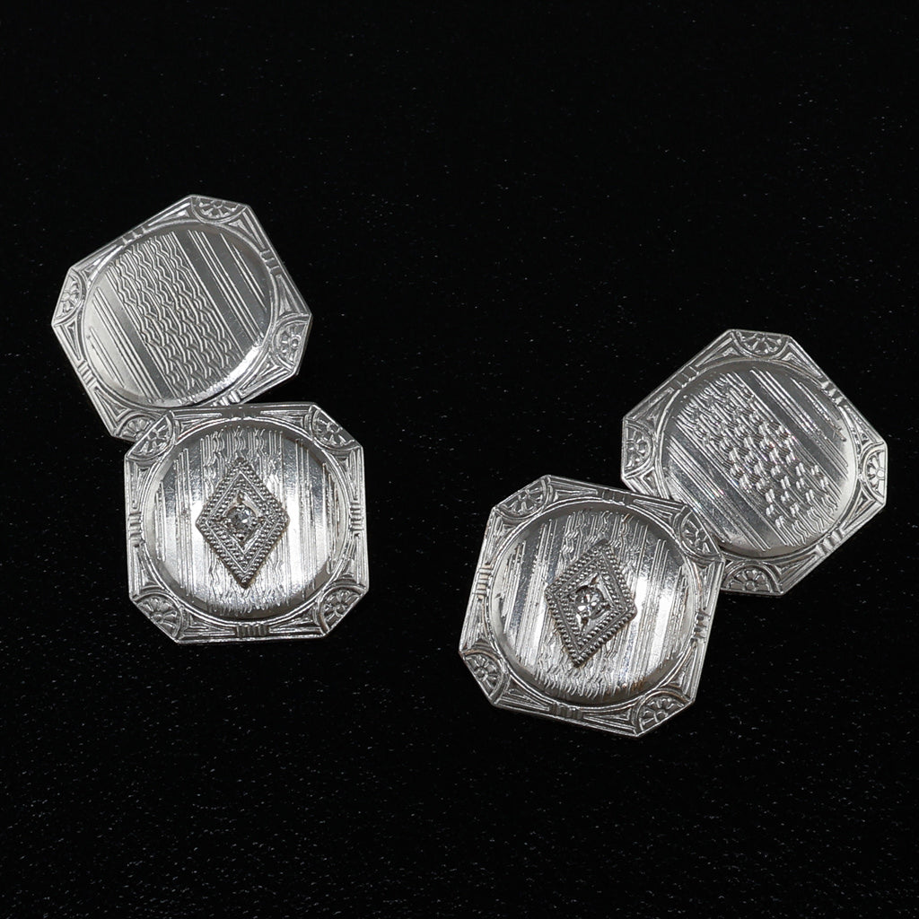 Art Deco Diamond set Cufflinks