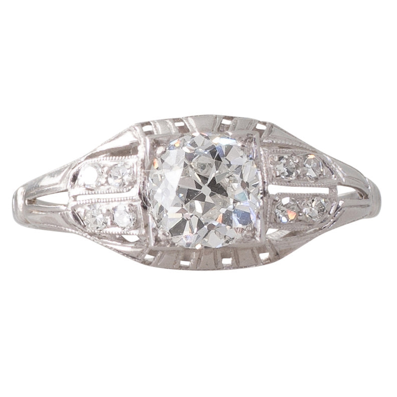 Old Mine Cut Cushion Moissanite Ring, Eternity Band Sparkle Stones on Ban  at best price in Jaipur