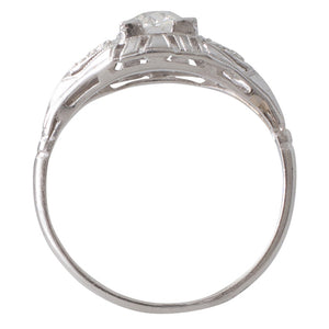 0.61ct Old Mine Cut Diamond Ring