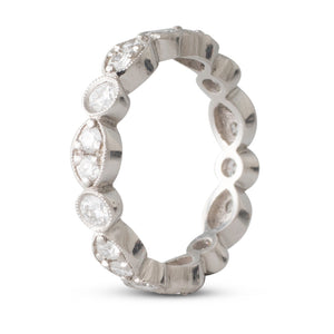 Diamond set Platinum Band