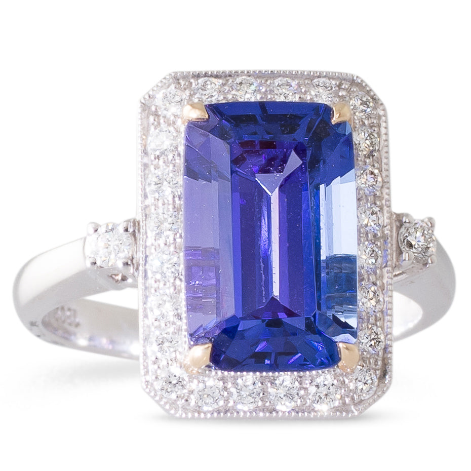Tanzanite and Diamond Ring