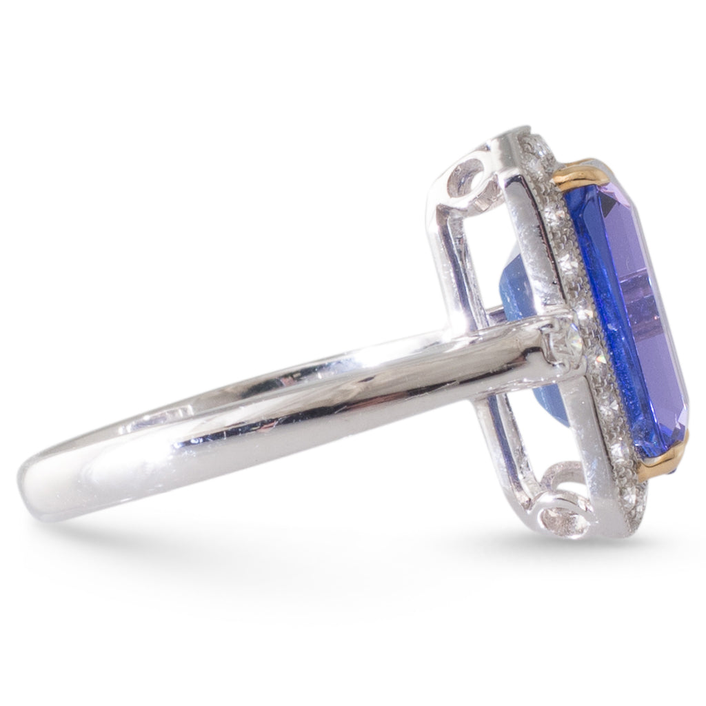 Tanzanite and Diamond Ring