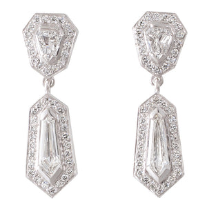 Art Deco Style Diamond Drops