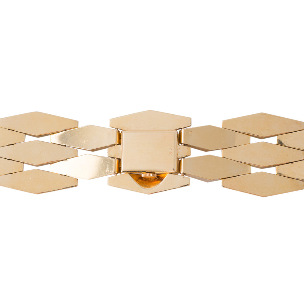 Retro Gold Bracelet with Watch