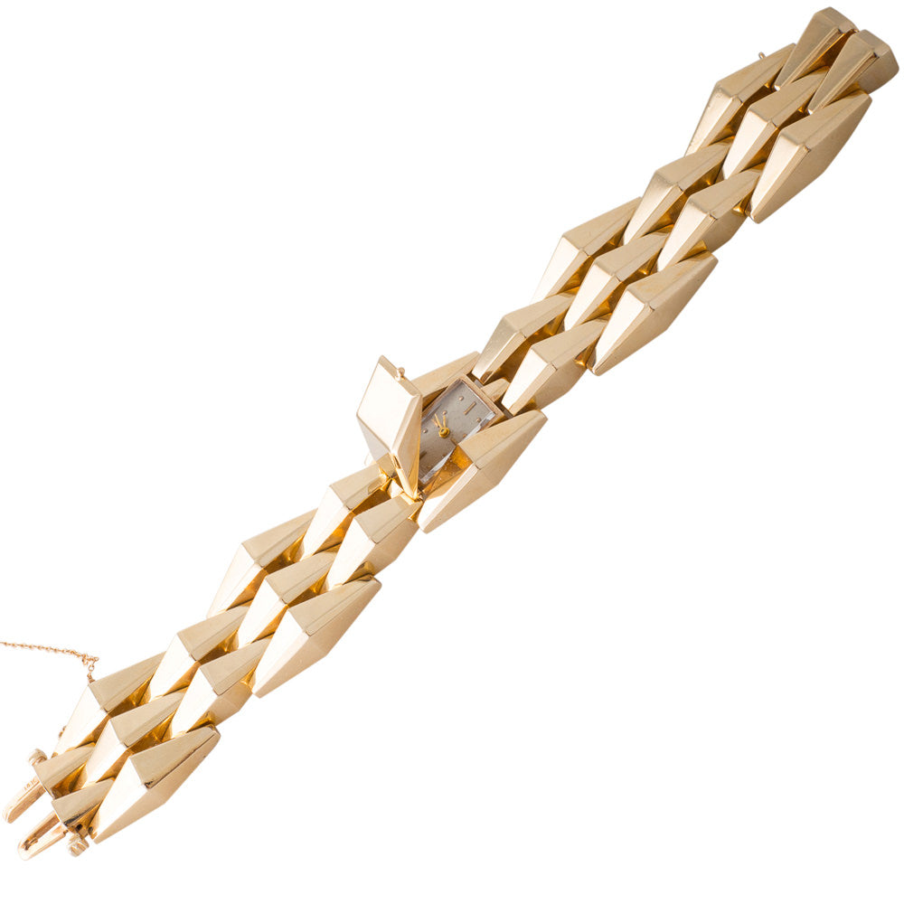 Retro Gold Bracelet with Watch