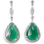 Emerald & Diamond Drop Earrings