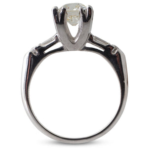A Platinum & Diamond Ring