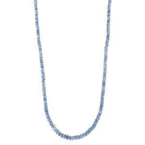 Aquamarine Bead Necklace