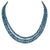 Triple Aquamarine Strand