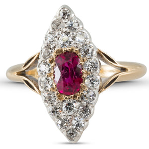 Antique Ruby and Diamond Ring