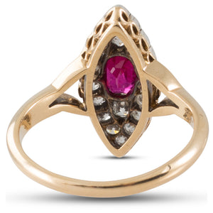 Antique Ruby and Diamond Ring