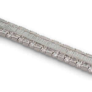Baguette Cut Diamond Bracelet