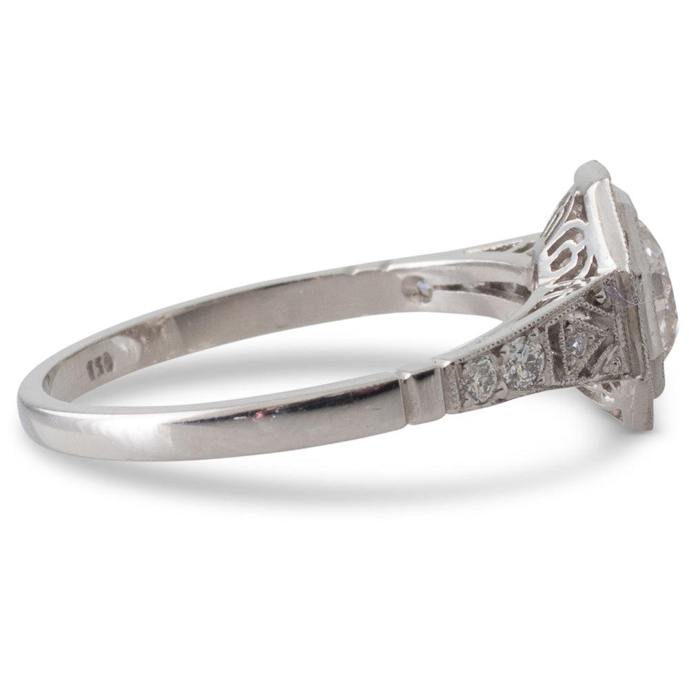 Art Deco Style Diamond Solitaire