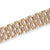 Wide Two Tone Retro Bracelet