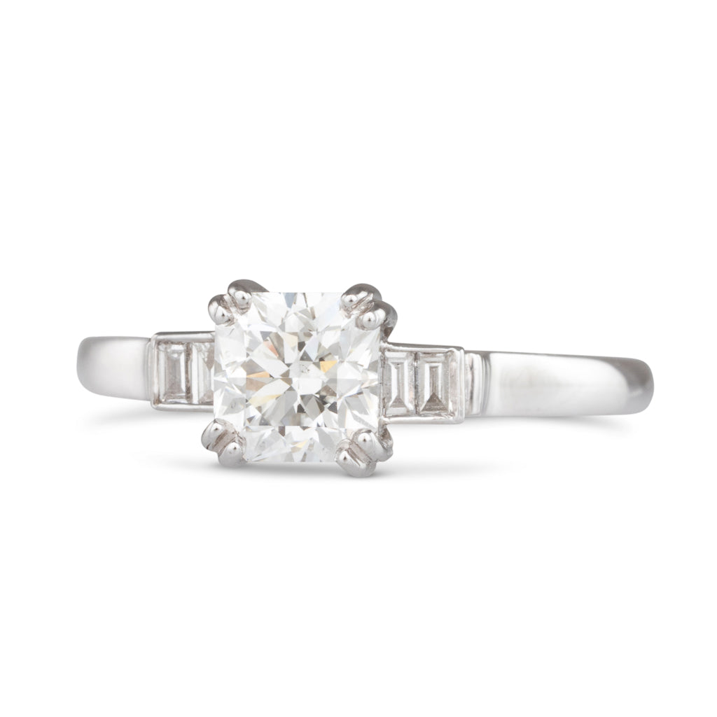 0.75ct Radiant Cut Diamond Ring