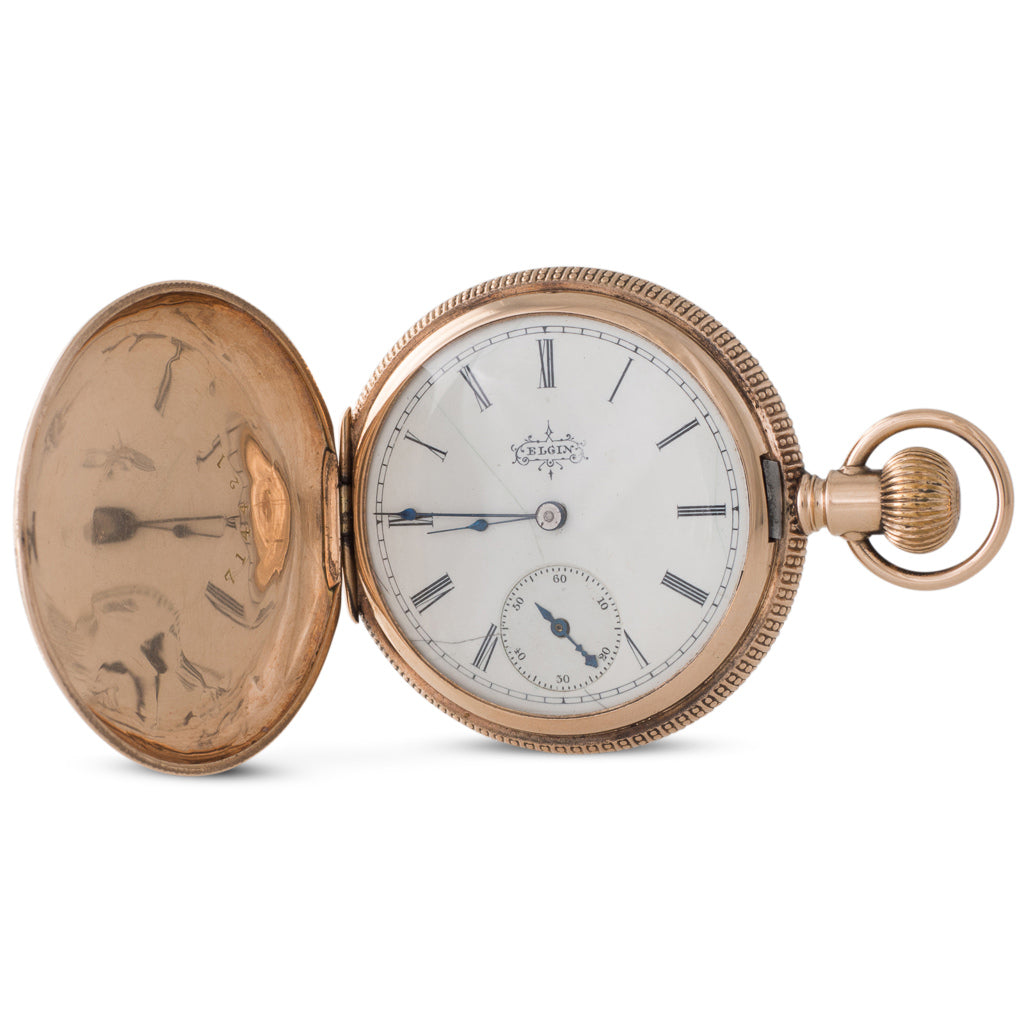 D90166 A Gold Multi Colour Pocket Watch | Rutherford