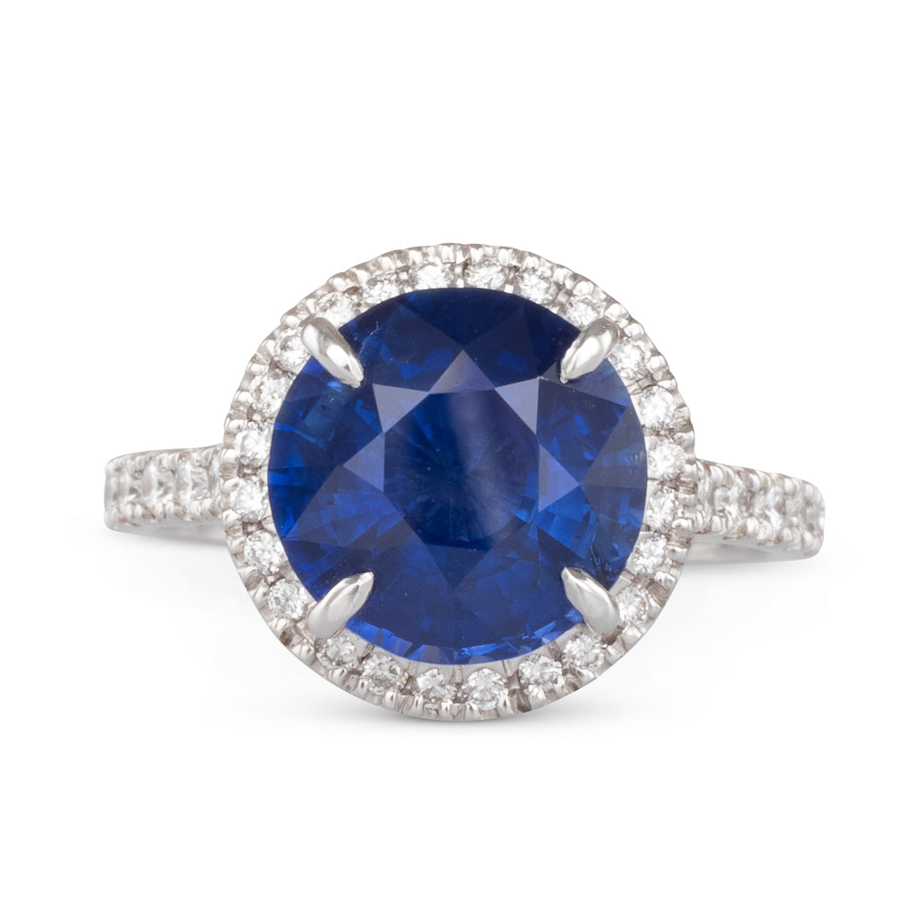 4.26ct Sapphire and Diamond Ring