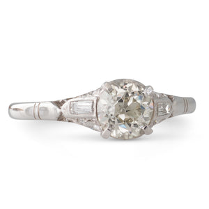 0.86ct Art Deco Diamond Ring
