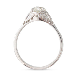 0.86ct Art Deco Diamond Ring