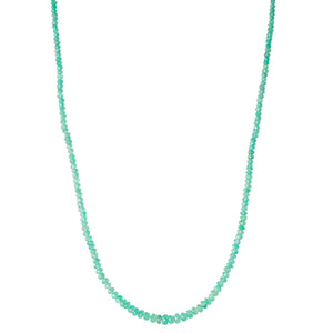 Single Strand Faceted Emerald Beads