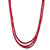 Triple Strand of Faceted Ruby Beads