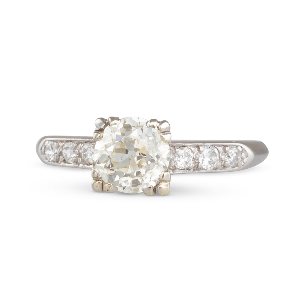 An Old Cut Solitaire Diamond Ring