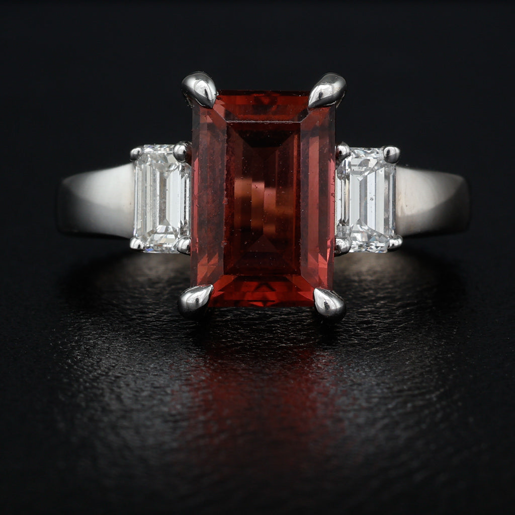 A Tourmaline & Diamond Ring