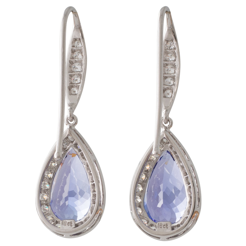 Tanzanite and Diamond Earrings