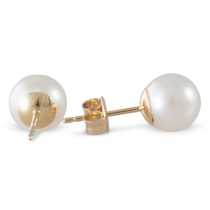 White South Sea Pearl 7mm Studs