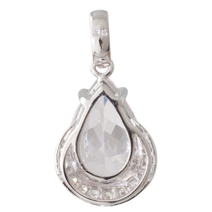 Morganite and Diamond Pendant