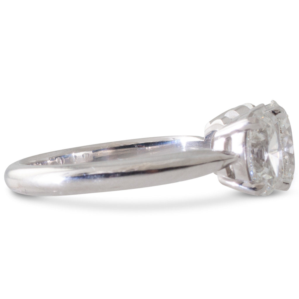 Three Stone Oval Diamond Ring