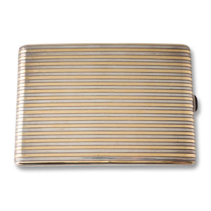 A Silver & Gold Cigarette Case