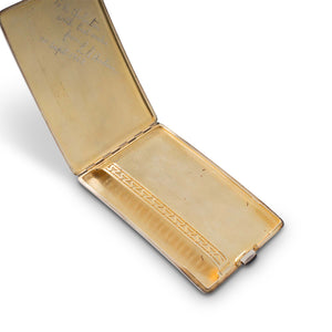 A Silver & Gold Cigarette Case