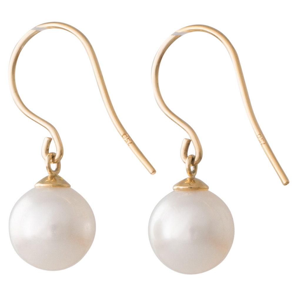 South Sea Pearl Hook Earrings
