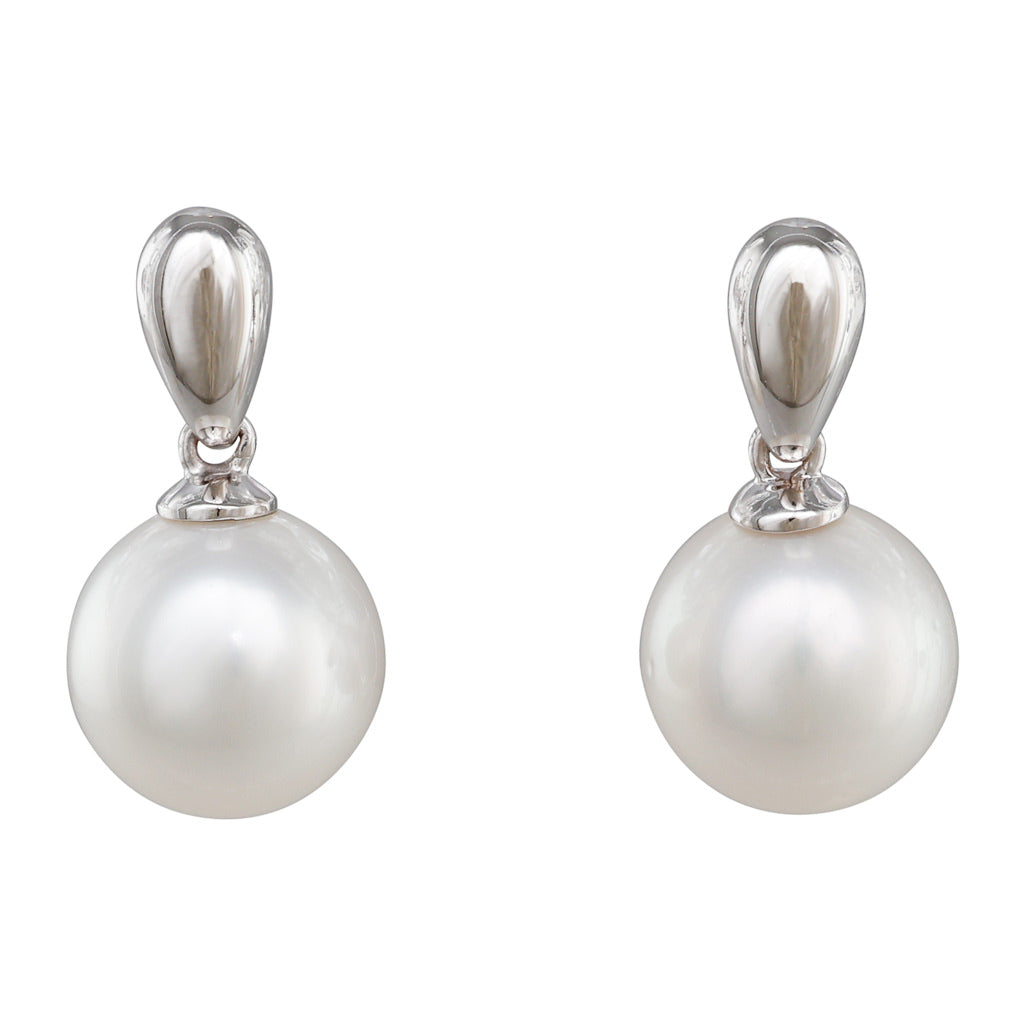 South Sea Pearl Drop Stud Earrings