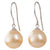 Gold South Sea Hook Earrings
