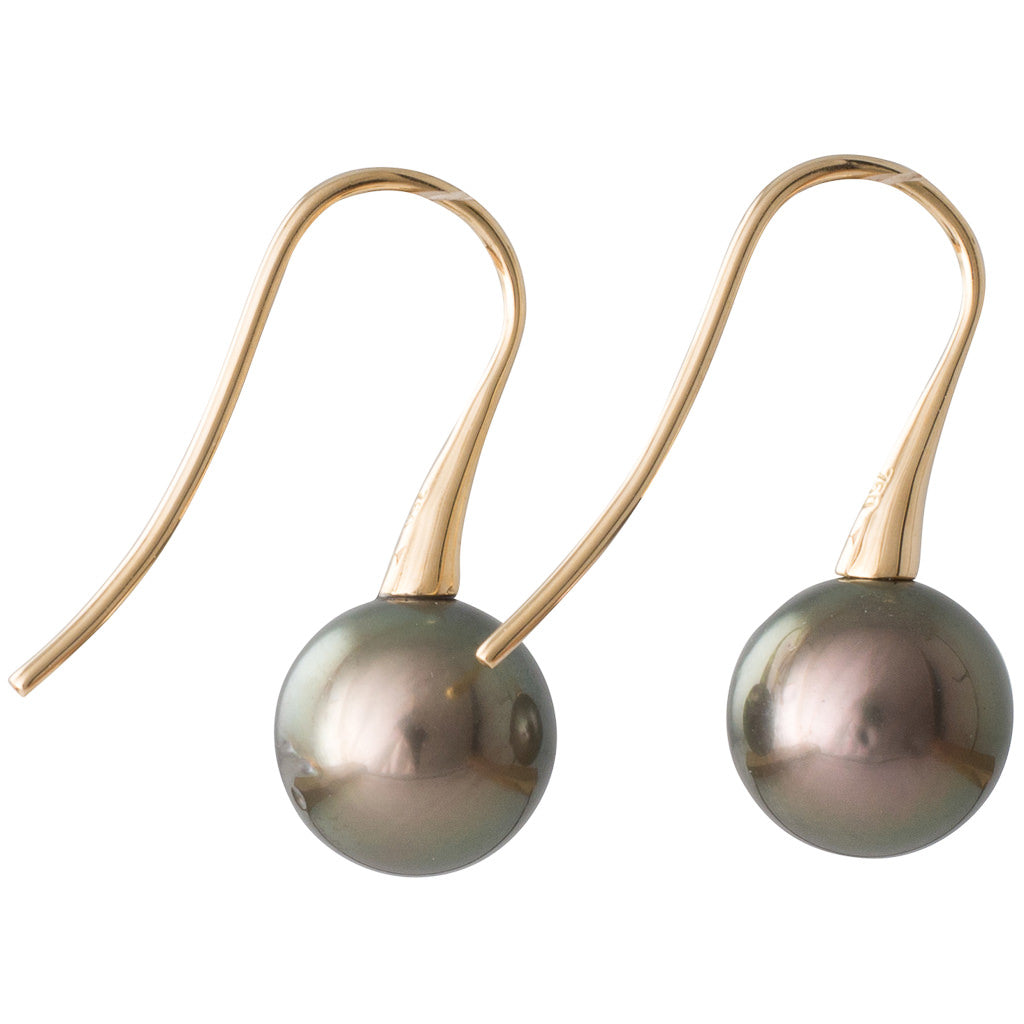 10mm Tahitian Pearl Fixed Hooks