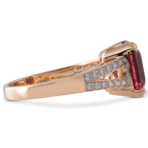 Tourmaline and Diamond Ring