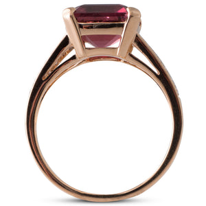 Tourmaline and Diamond Ring