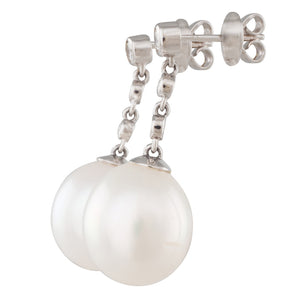 South Sea Pearl & Diamond Earrings