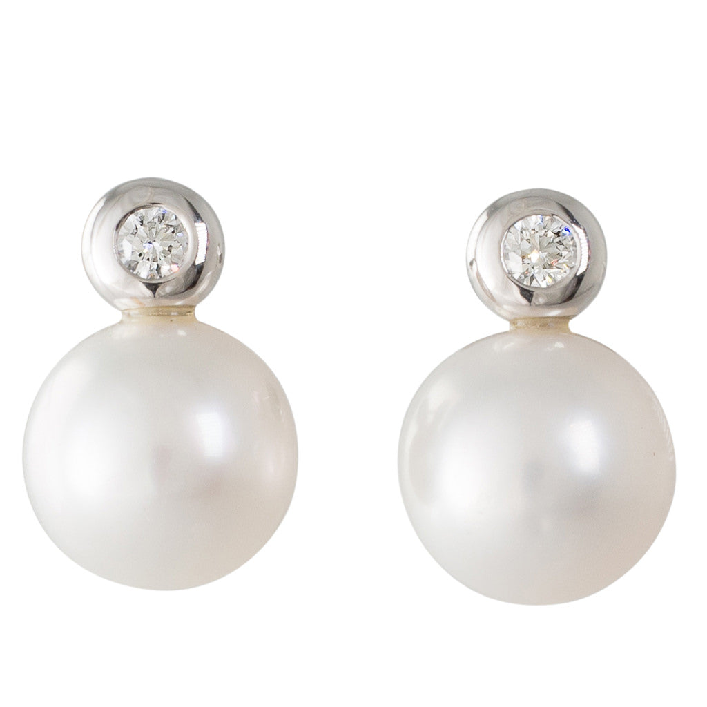 South Sea Pearl & Diamond Studs