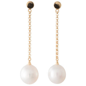 South Sea Pearl Chain Earrings