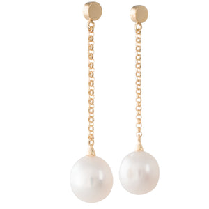 South Sea Pearl Chain Earrings