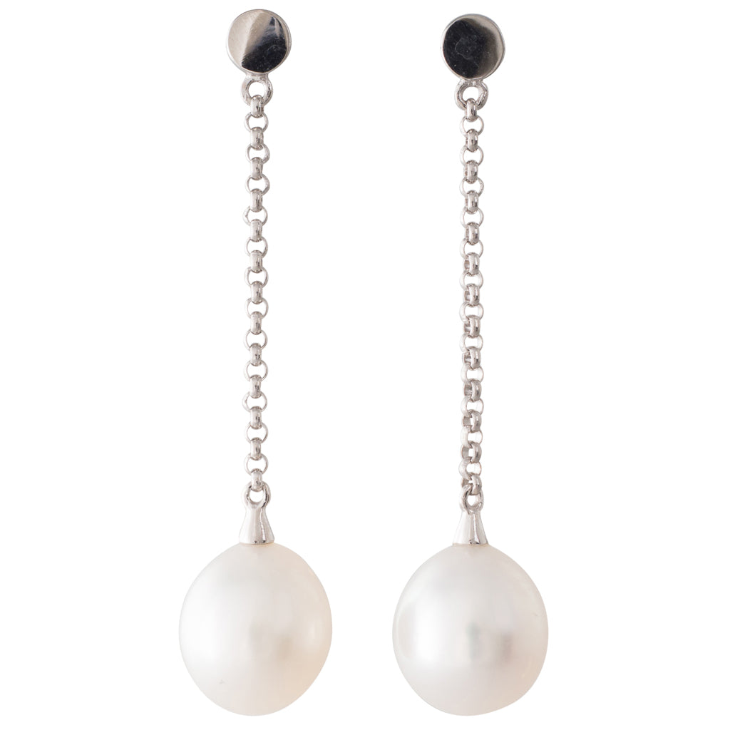 South Sea Pearl Chain Earrings